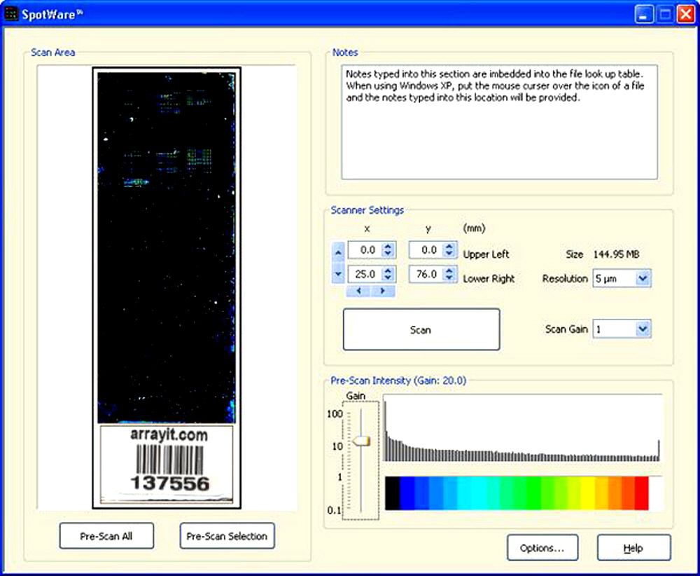 colorimetric microarrays