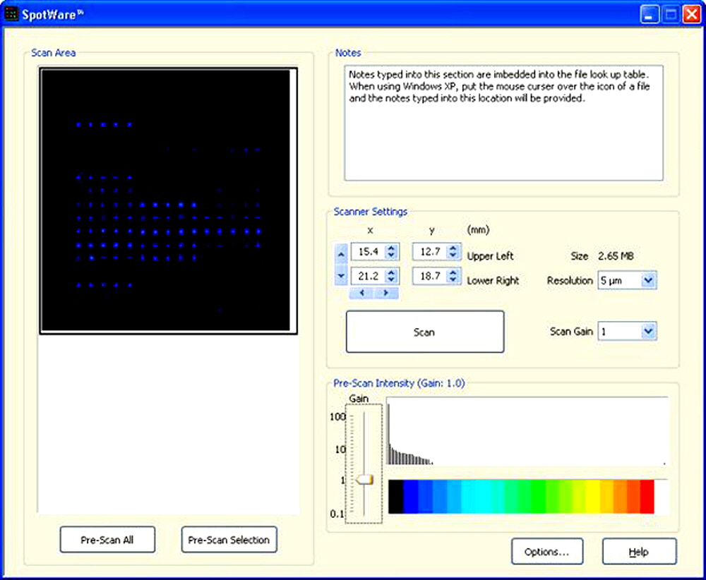 microarray prescan